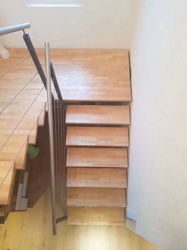Escalier bois métal - 0
