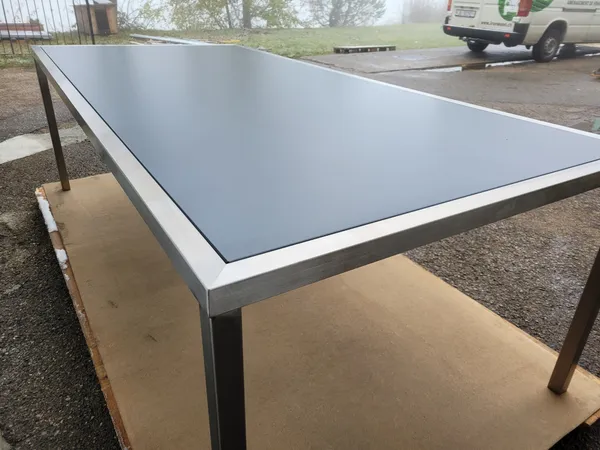 Table Inox et aluminium pour intérieur et extérieur - 0