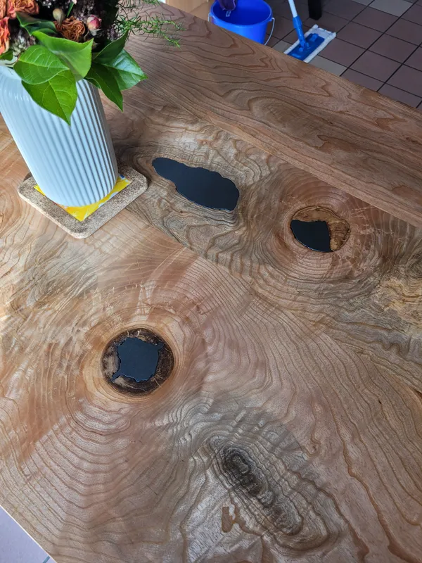 Table bois métal - 1
